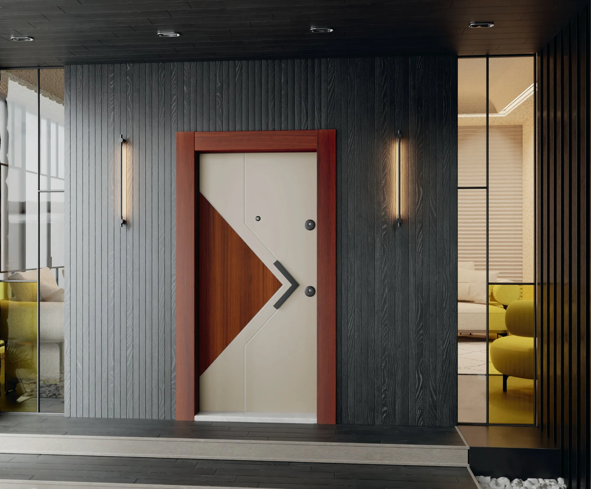 أبواب فولاذية للاستخدام الخارجي والمفتوح